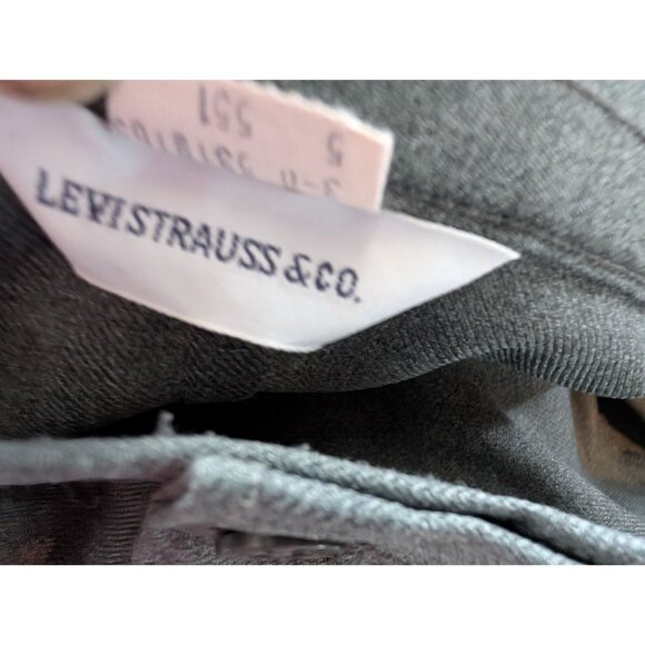 Levis Womens Gray Trouser Pants Size M Polyester/Rayon Blend Professional Wear - Picture 4 of 7